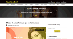 Desktop Screenshot of blog.harmonhall.com