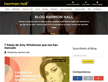 Tablet Screenshot of blog.harmonhall.com